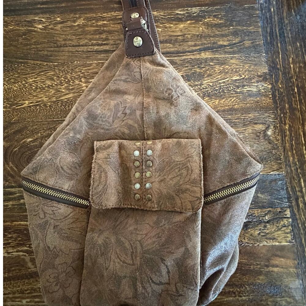 Patricia Nash Itala Convertible Sling Backpack Studded